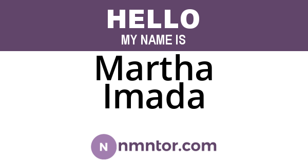 Martha Imada