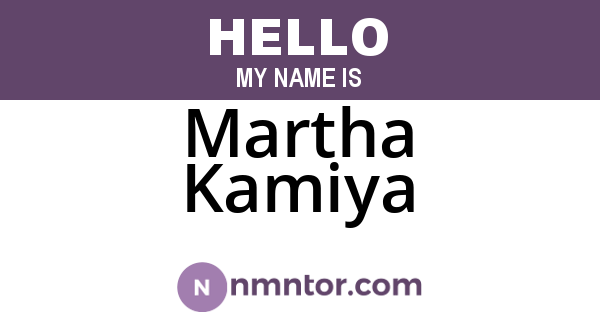 Martha Kamiya