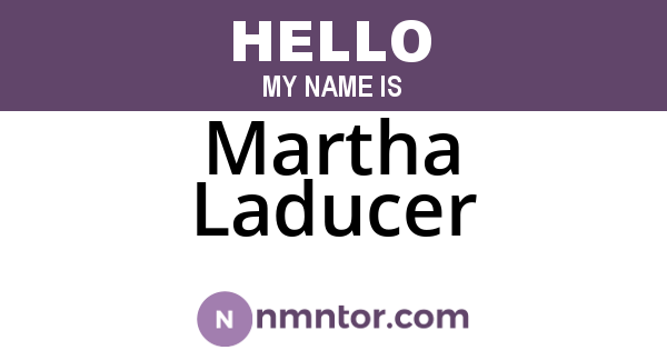 Martha Laducer