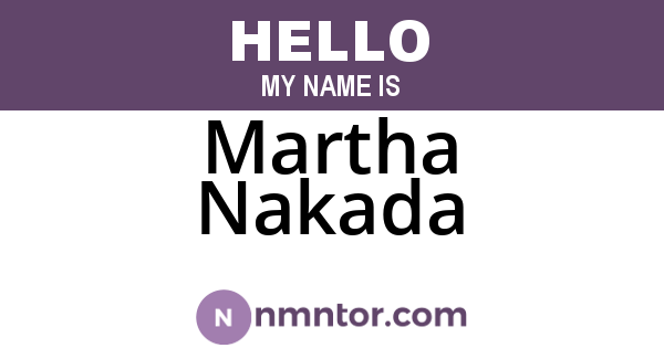 Martha Nakada