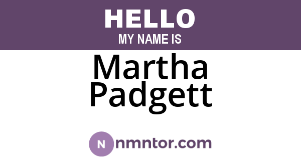 Martha Padgett