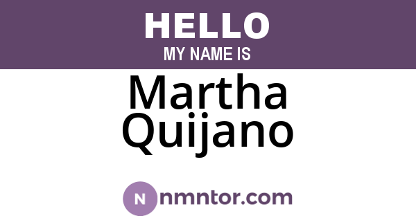 Martha Quijano