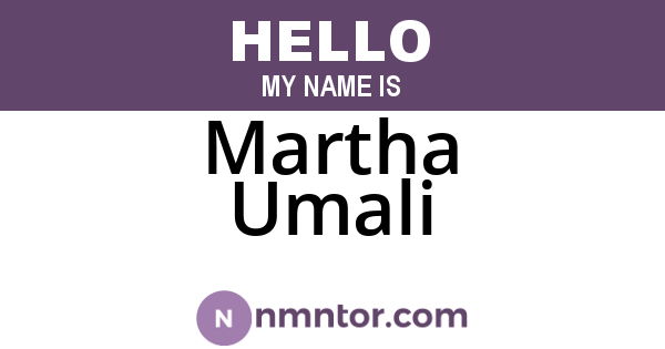 Martha Umali