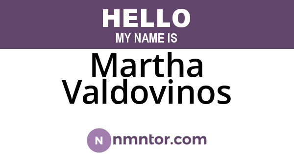 Martha Valdovinos
