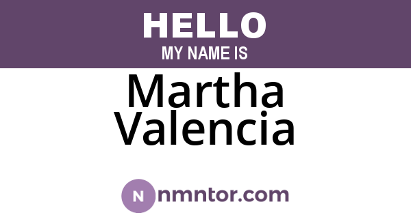 Martha Valencia