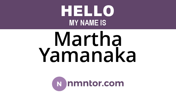 Martha Yamanaka