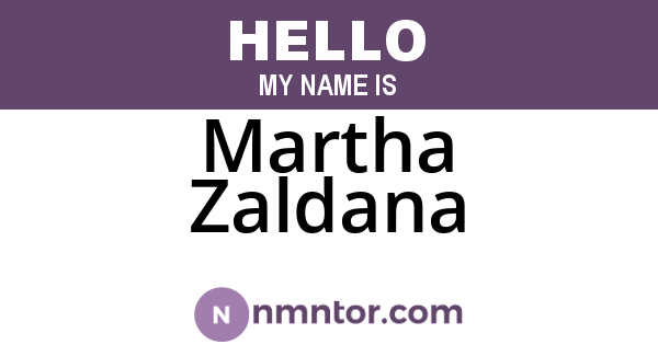 Martha Zaldana