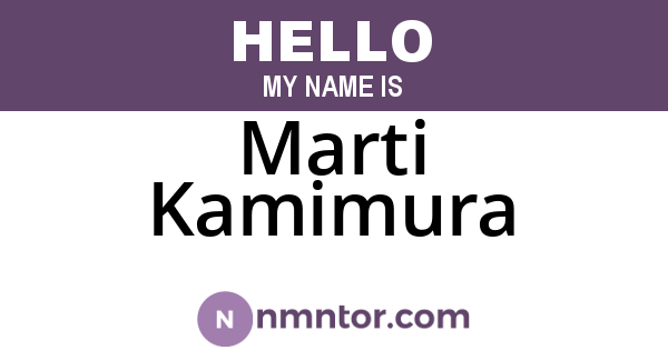 Marti Kamimura