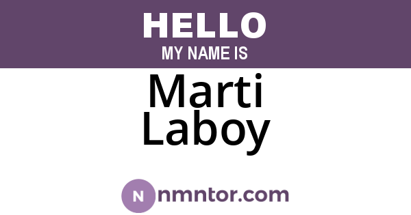 Marti Laboy