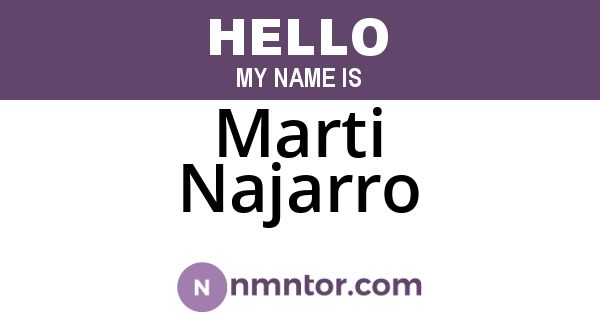 Marti Najarro