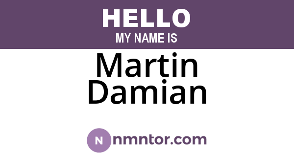 Martin Damian