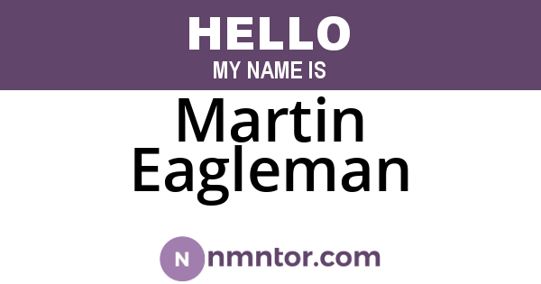 Martin Eagleman