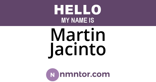 Martin Jacinto