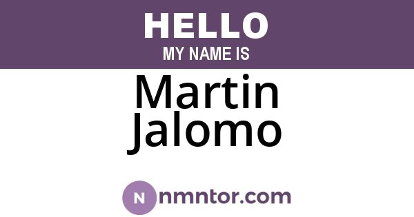 Martin Jalomo
