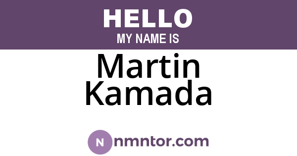 Martin Kamada