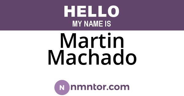 Martin Machado