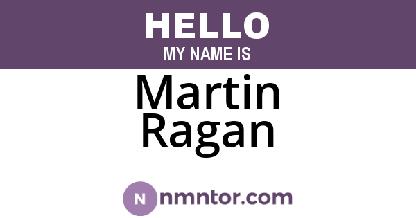 Martin Ragan