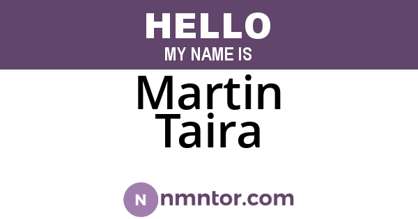 Martin Taira