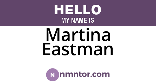 Martina Eastman
