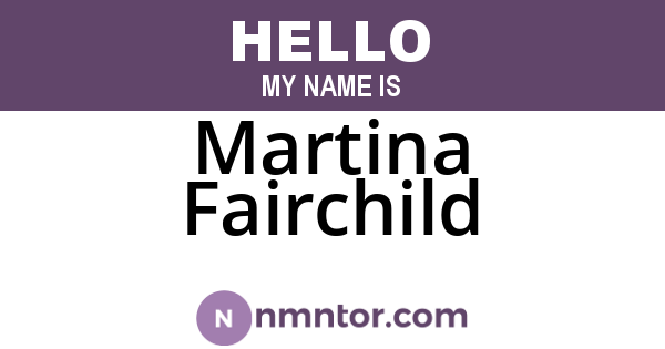 Martina Fairchild