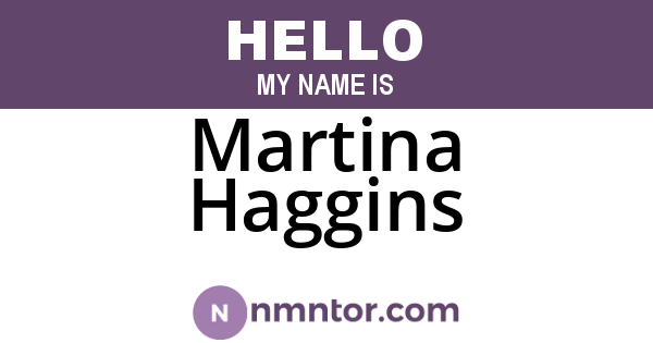 Martina Haggins