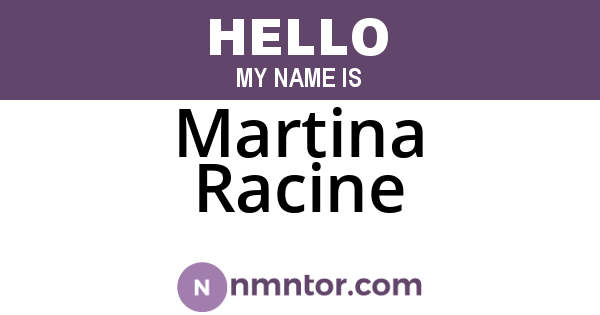 Martina Racine