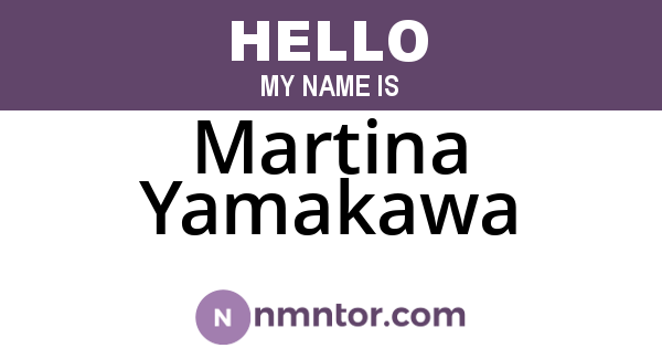 Martina Yamakawa