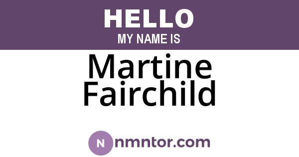 Martine Fairchild
