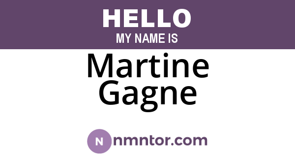 Martine Gagne