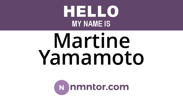 Martine Yamamoto
