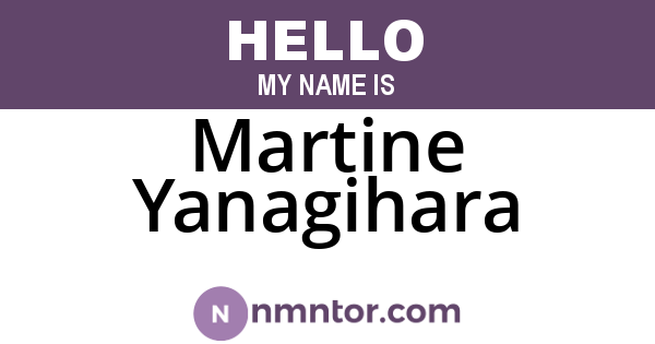 Martine Yanagihara