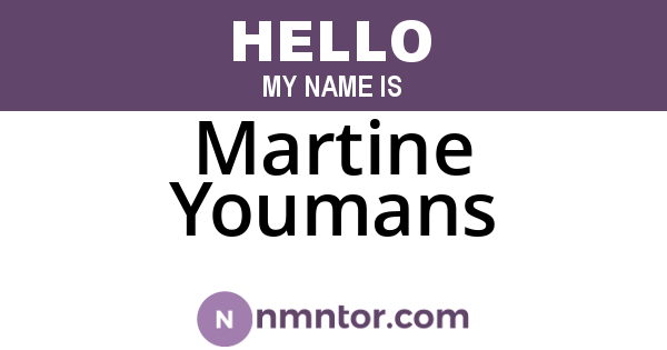 Martine Youmans