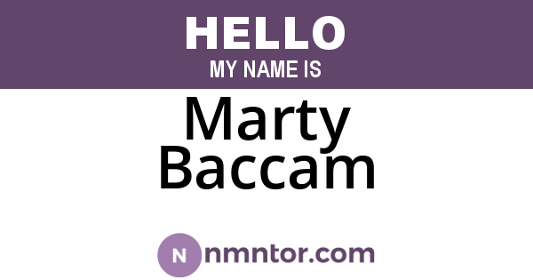 Marty Baccam