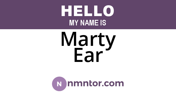 Marty Ear
