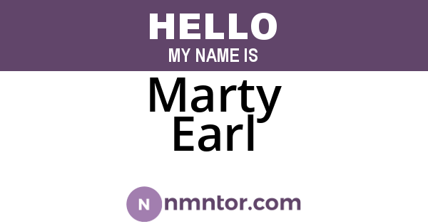 Marty Earl