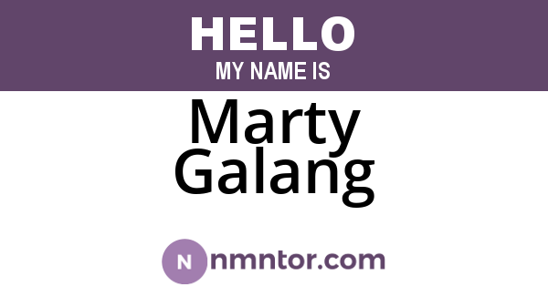 Marty Galang