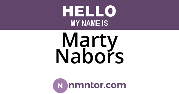 Marty Nabors