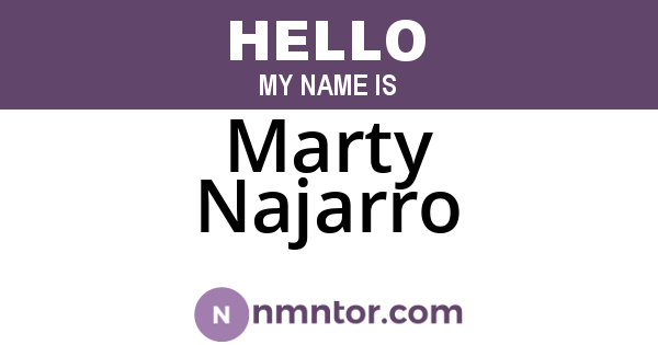 Marty Najarro