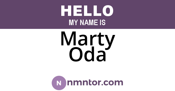 Marty Oda