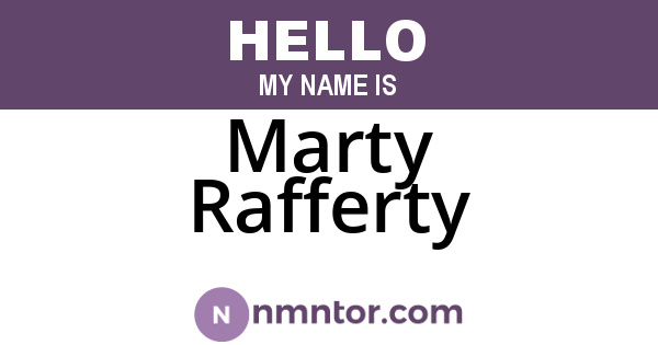 Marty Rafferty