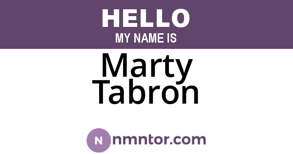 Marty Tabron