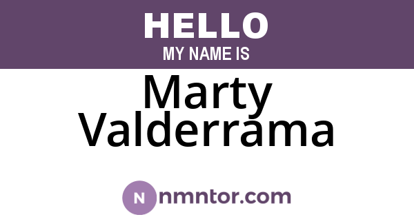 Marty Valderrama