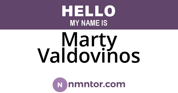 Marty Valdovinos