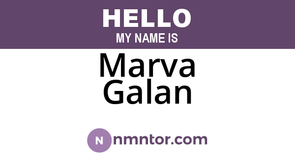 Marva Galan
