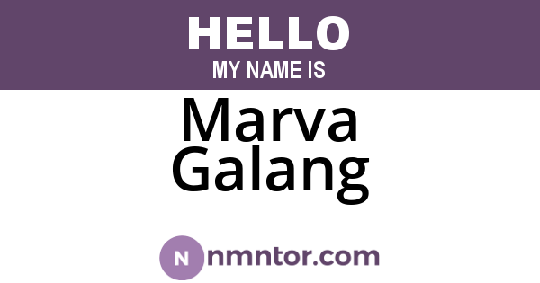 Marva Galang