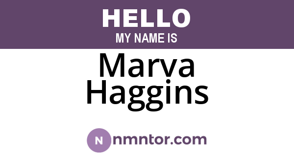 Marva Haggins
