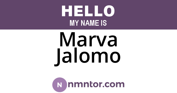 Marva Jalomo