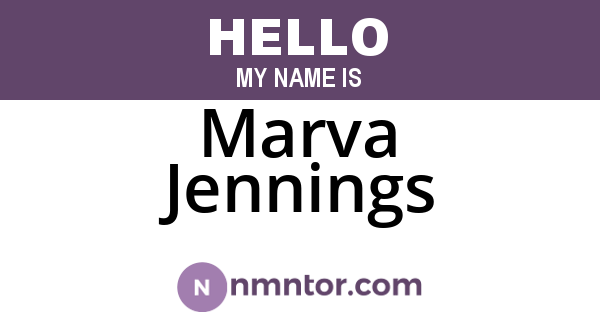 Marva Jennings