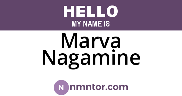 Marva Nagamine