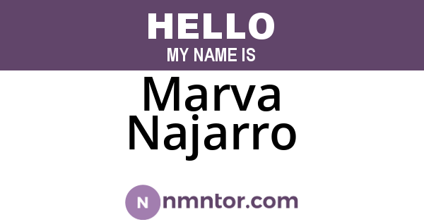 Marva Najarro